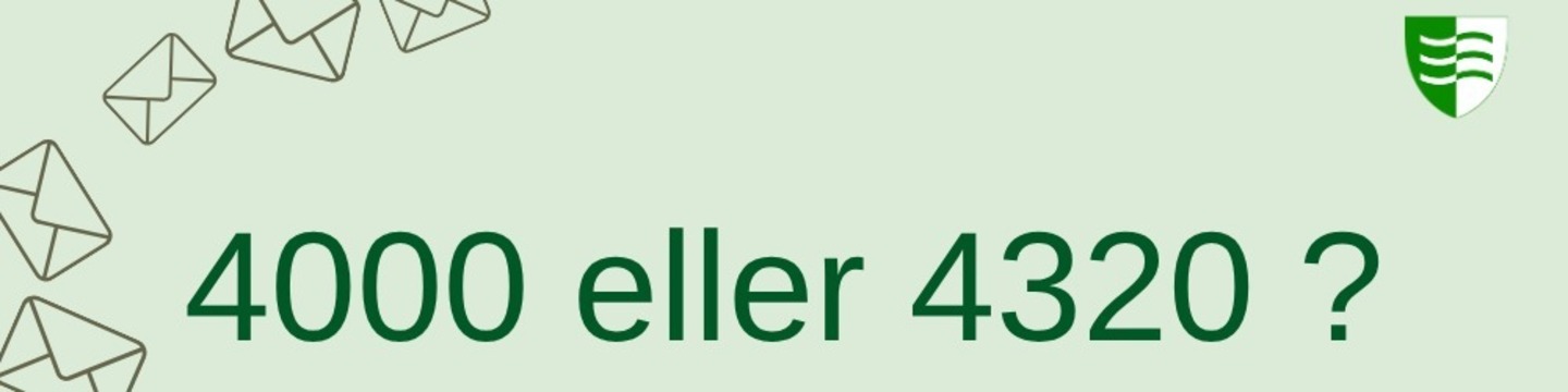 Dekorativt billede med de to postnumre
